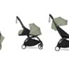 Babyzen BU1026 - Poussette YOYO² - Pack 0+/6+ Olive - Cadre Noir