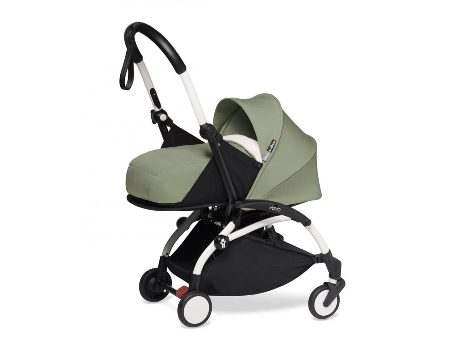 Babyzen BU1027 - Poussette YOYO² - Pack 0+/6+ Olive - Cadre Blanc 3 Babyzen BU1027 - Poussette YOYO² - Pack 0+/6+ Olive - Cadre Blanc – Image 3