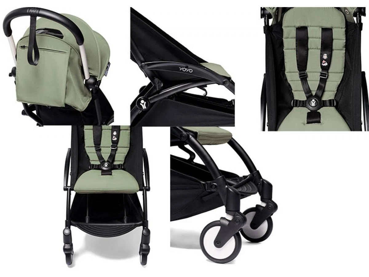 Babyzen BU1027 - Poussette YOYO² - Pack 0+/6+ Olive - Cadre Blanc 8 Babyzen BU1027 - Poussette YOYO² - Pack 0+/6+ Olive - Cadre Blanc – Image 8