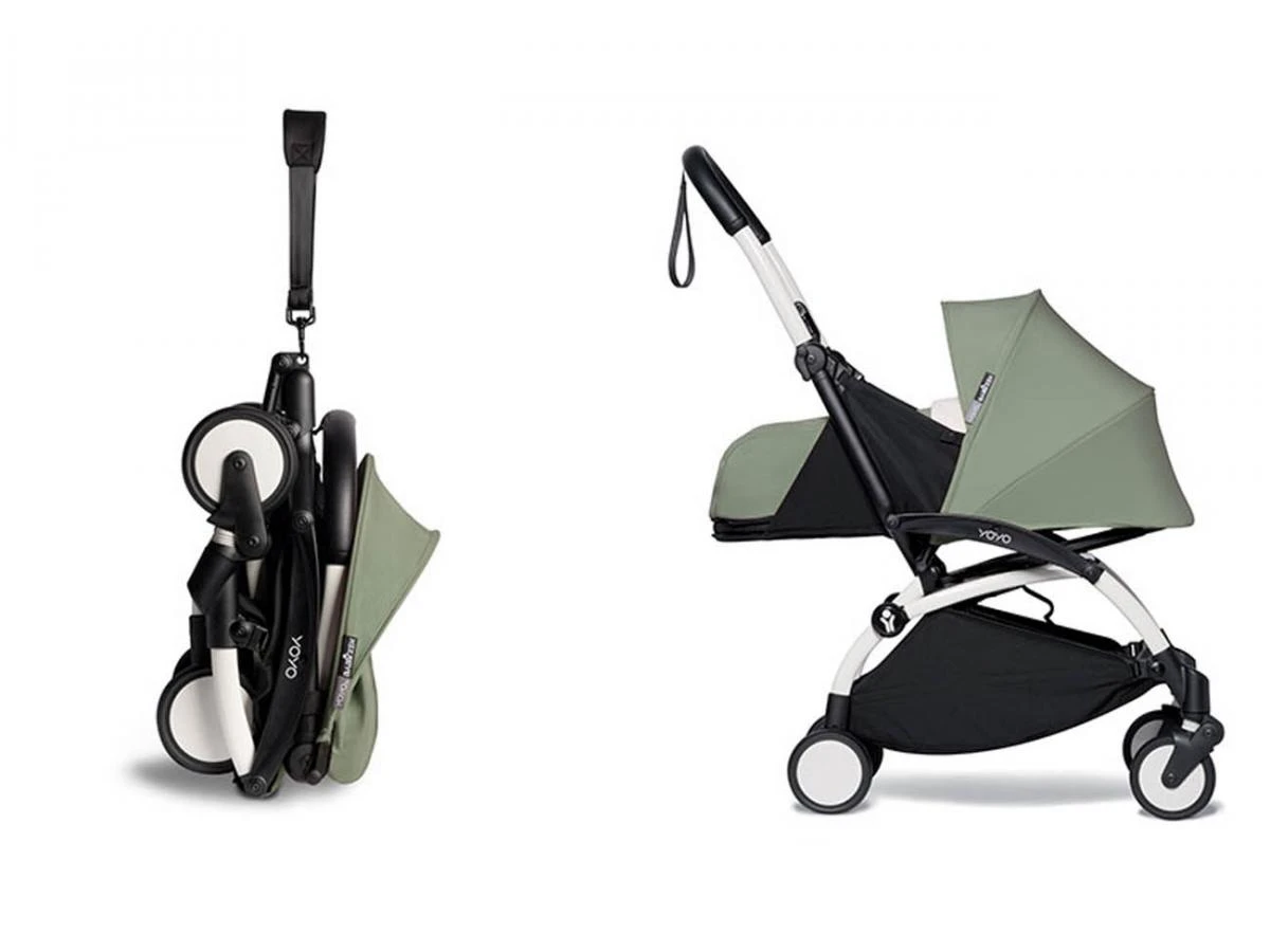 Babyzen BU1027 - Poussette YOYO² - Pack 0+/6+ Olive - Cadre Blanc 2 Babyzen BU1027 - Poussette YOYO² - Pack 0+/6+ Olive - Cadre Blanc – Image 2