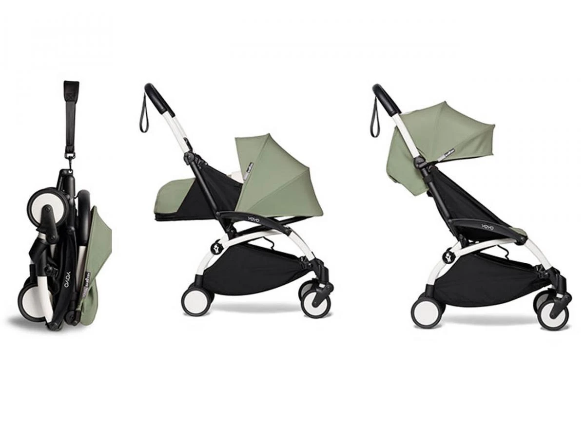 Babyzen BU1027 - Poussette YOYO² - Pack 0+/6+ Olive - Cadre Blanc 1 Babyzen BU1027 - Poussette YOYO² - Pack 0+/6+ Olive - Cadre Blanc