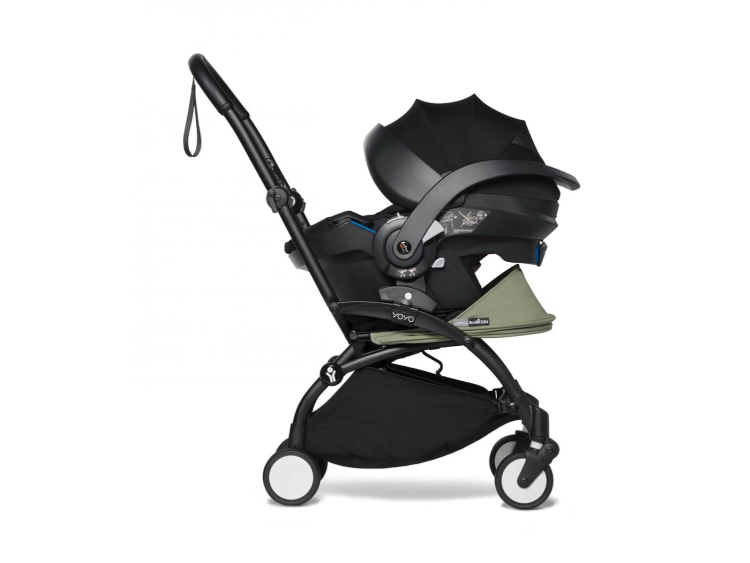 Babyzen BU1032 - Poussette YOYO² 6+ Olive, Siège Auto - Cadre Noir 3 Babyzen BU1032 - Poussette YOYO² 6+ Olive, Siège Auto - Cadre Noir – Image 3