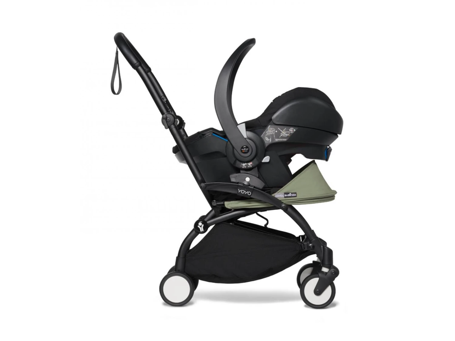 Babyzen BU1032 - Poussette YOYO² 6+ Olive, Siège Auto - Cadre Noir 2 Babyzen BU1032 - Poussette YOYO² 6+ Olive, Siège Auto - Cadre Noir – Image 2