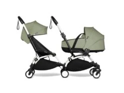 Babyzen BU1053 - Cadre YOYO Connect Blanc Et Pack 6+ Olive -Poussette Promotion Boutique babyzen bu1053 cadre yoyo connect blanc et pack 6 olive 1400 2
