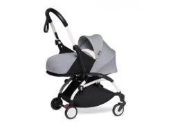 Babyzen BU1077 - Poussette YOYO²- Pack 0+ Stone - Cadre Blanc