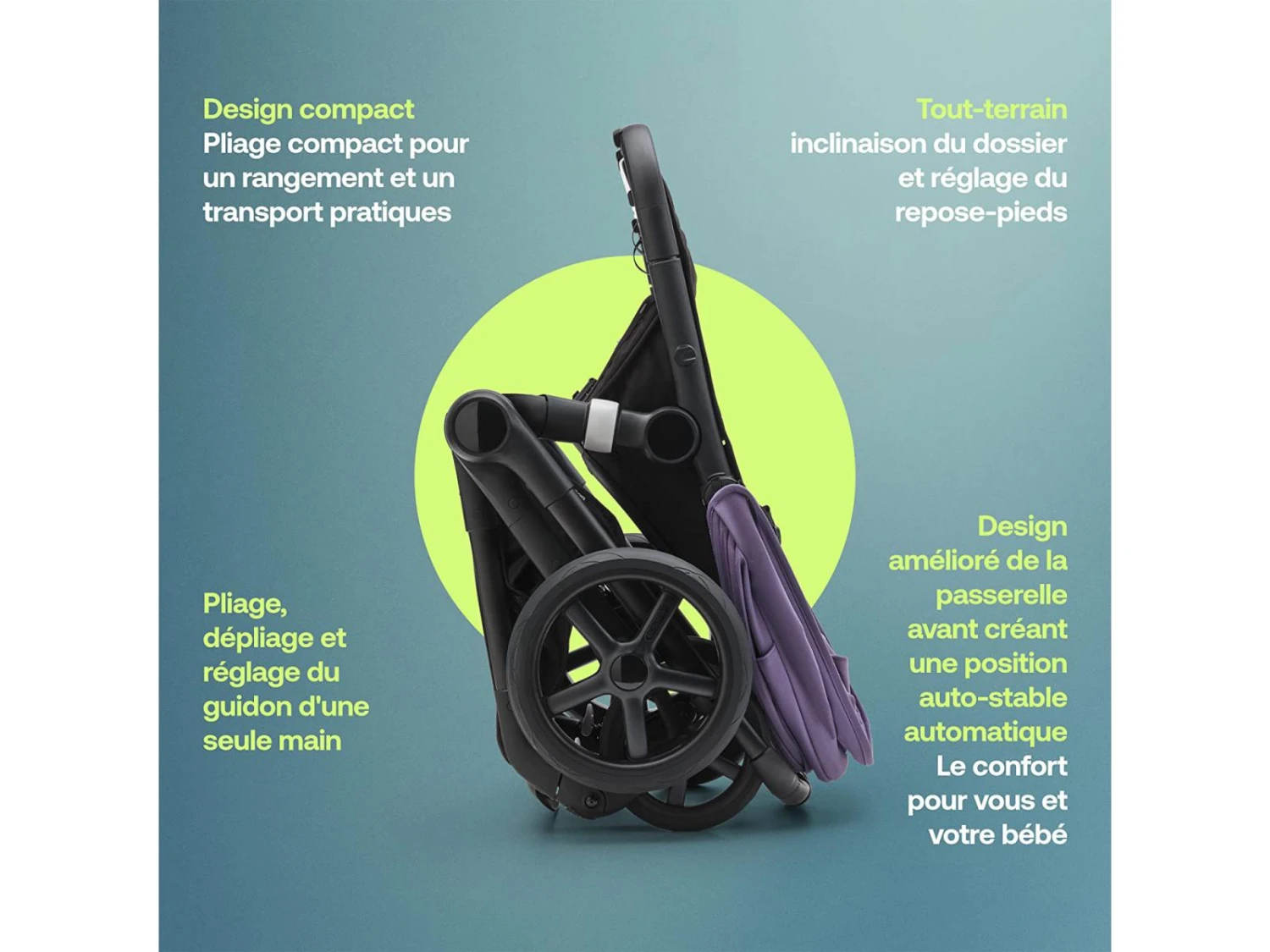 100051002 - Poussette Bugaboo Fox 5 Complète Noire - Nuit Noir (Midnight Black) 4 100051002 - Poussette Bugaboo Fox 5 Complète Noire - Nuit Noir (Midnight Black) – Image 4