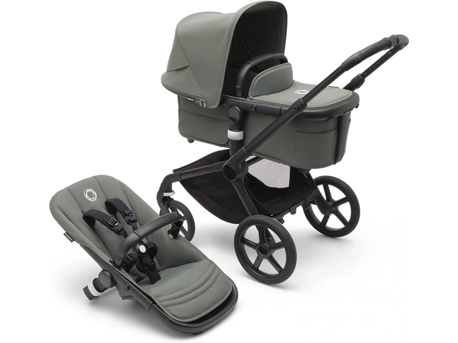 100051031 - Poussette Bugaboo Fox 5 Complète Noire - Vert Forêt (Forest Green) 1 100051031 - Poussette Bugaboo Fox 5 Complète Noire - Vert Forêt (Forest Green)