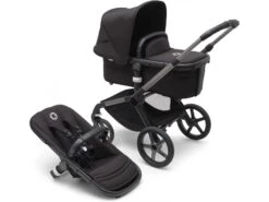 100051055 - Poussette Bugaboo Fox 5 Complète GRAPHITE - Nuit Noir (Midnight Black)