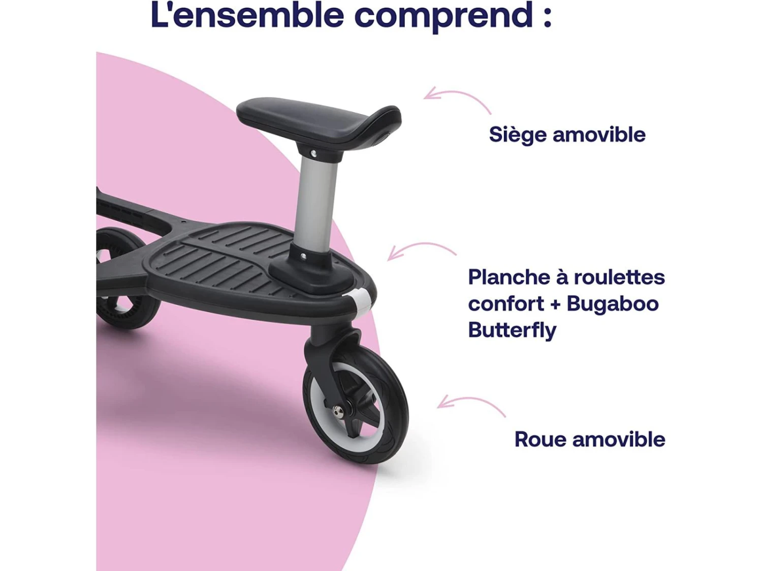 100205001 - Planche à Roulette Confort+ Pour Bugaboo Butterfly 5 100205001 - Planche à Roulette Confort+ Pour Bugaboo Butterfly – Image 5