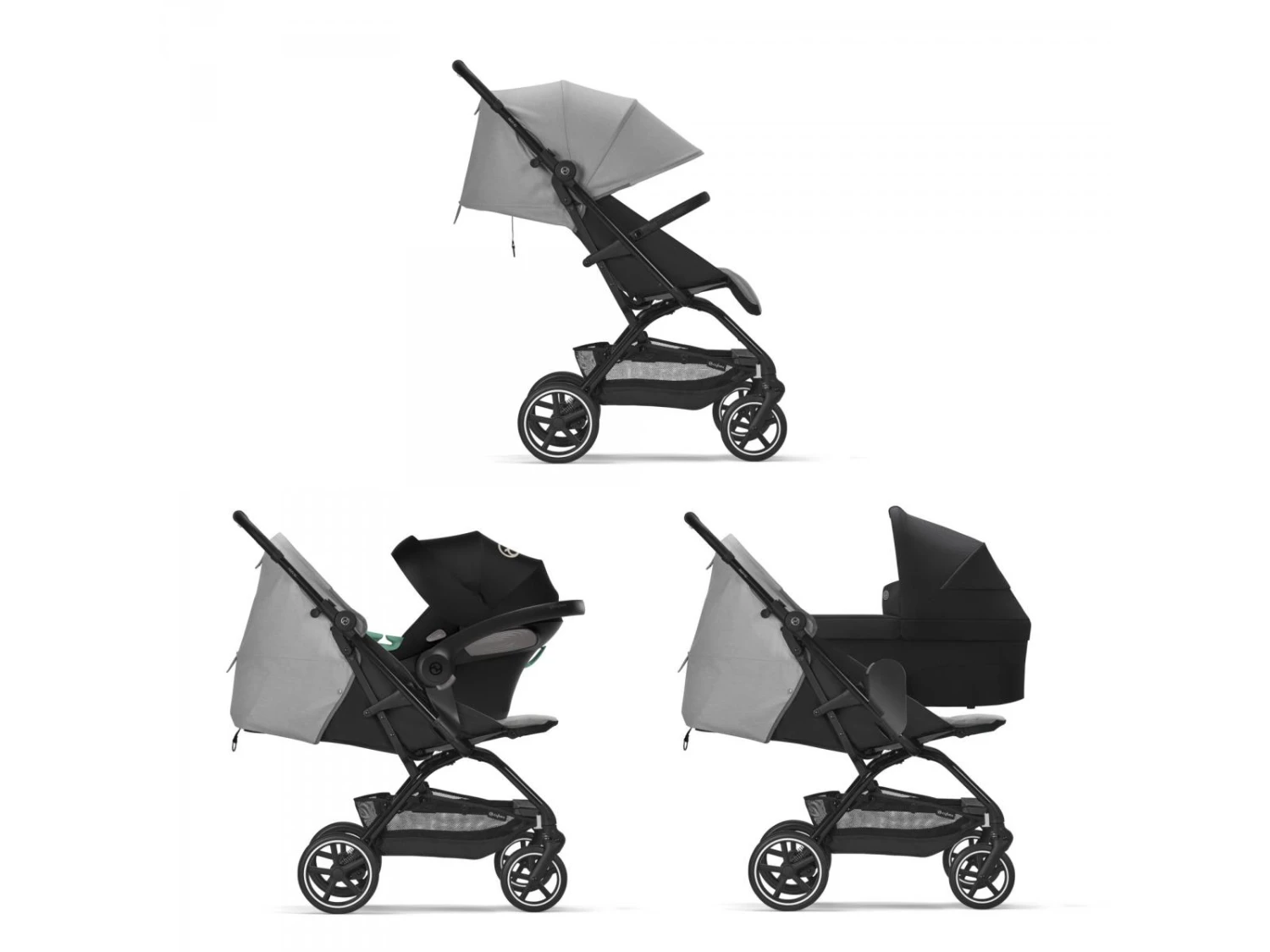 CYBEX 522001181 - Poussette Compacte Tout-Terrain Eezy S +2 - Lava Grey 4 CYBEX 522001181 - Poussette Compacte Tout-Terrain Eezy S +2 - Lava Grey – Image 4