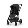 CYBEX 522002533 - Poussette Tout-Terrain Balios S Lux - Châssis Noir Et Siège Moon Black