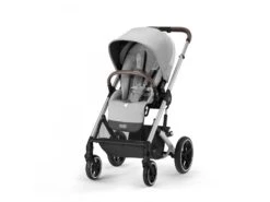 CYBEX 522002549 - Poussette Tout-Terrain Balios S Lux - Châssis Silver Et Siège Lava Grey