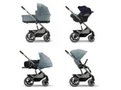 CYBEX 522002557 - Poussette Tout-Terrain Balios S Lux - Châssis Taupe Et Siège Sky Blue -Poussette Promotion Boutique cybex 522002557 poussette tout terrain balios s lux chassis taupe et siege sky blue 1600 8