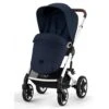 CYBEX 522002593 - La Poussette Conçue Pour Le Grand Air Talos S Lux - Châssis Silver Et Siège Ocean Blue