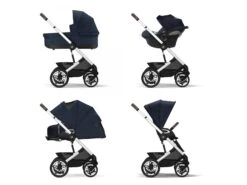 CYBEX 522002593 - La Poussette Conçue Pour Le Grand Air Talos S Lux - Châssis Silver Et Siège Ocean Blue -Poussette Promotion Boutique cybex 522002593 la poussette concue pour le grand air talos s lux chassis silver et siege ocean blue 1600 9