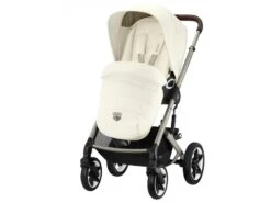 CYBEX 522002605 - La Poussette Conçue Pour Le Grand Air Talos S Lux - Châssis Taupe Et Siège Seashell Beige