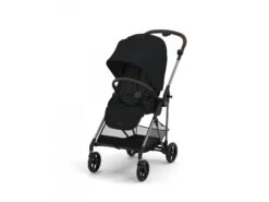 CYBEX 522002647 - Poussette Citadine Ultra Légère Melio 3 - Taupe / Moon Black