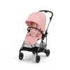 CYBEX 522002655 - Poussette Citadine Ultra Légère Melio 3 - Taupe / Hibiscus Red