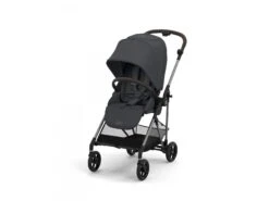 CYBEX 522002663 - Poussette Citadine Ultra Légère Melio 3 - Taupe / Monument Grey