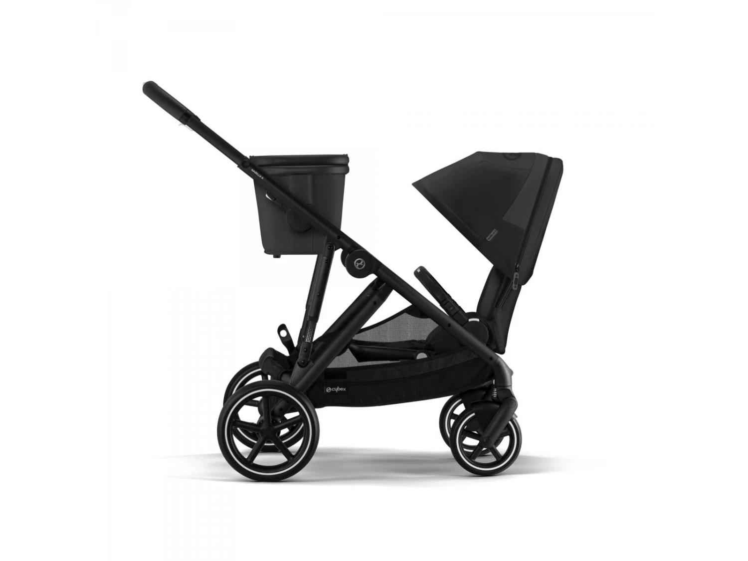 CYBEX 522002703 - Poussette Double Gazelle S - Châssis Noir Et Siège Moon Black 7 CYBEX 522002703 - Poussette Double Gazelle S - Châssis Noir Et Siège Moon Black – Image 7