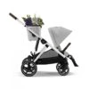 CYBEX 522002705 - Poussette Double Gazelle S - Châssis Silver Et Siège Lava Grey