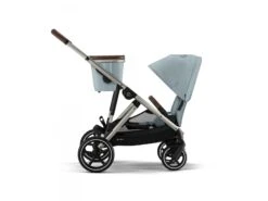 CYBEX 522002709 - Poussette Double Gazelle S - Châssis Taupe Et Siège Sky Blue -Poussette Promotion Boutique cybex 522002709 poussette double gazelle s chassis taupe et siege sky blue 1600 6