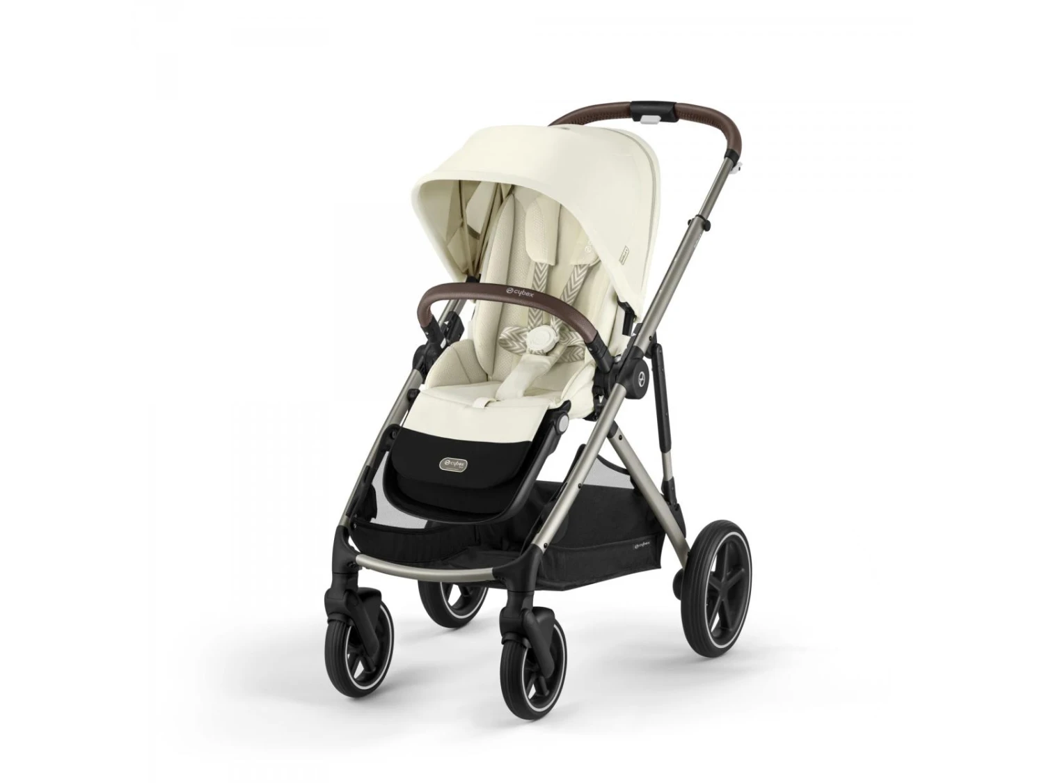 CYBEX 522002713 - Poussette Double Gazelle S - Châssis Taupe Et Siège Seashell Beige 5 CYBEX 522002713 - Poussette Double Gazelle S - Châssis Taupe Et Siège Seashell Beige – Image 5
