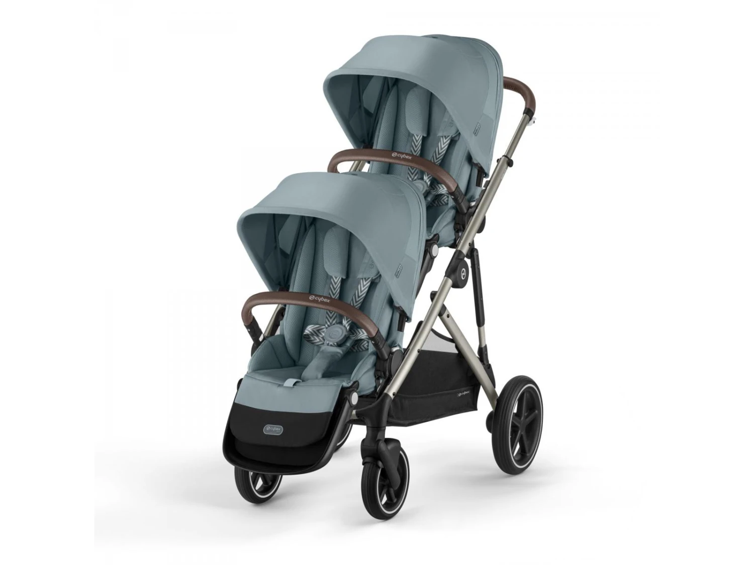 CYBEX 522002725 - Poussette Double Gazelle S Unité De Siège - Sky Blue Avec Châssis Taupe 5 CYBEX 522002725 - Poussette Double Gazelle S Unité De Siège - Sky Blue Avec Châssis Taupe – Image 5