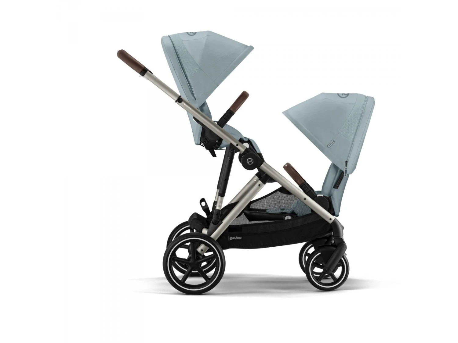 CYBEX 522002725 - Poussette Double Gazelle S Unité De Siège - Sky Blue Avec Châssis Taupe 7 CYBEX 522002725 - Poussette Double Gazelle S Unité De Siège - Sky Blue Avec Châssis Taupe – Image 7