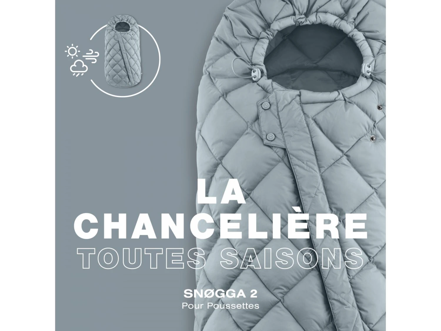 CYBEX 522002837 - Chancelière Universelle Snogga 2 - Lava Grey 2 CYBEX 522002837 - Chancelière Universelle Snogga 2 - Lava Grey – Image 2