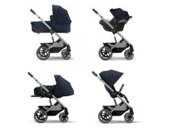 CYBEX 522003755 - Poussette Tout-Terrain Balios S Lux - Châssis Silver Et Siège Ocean Blue -Poussette Promotion Boutique cybex 522003755 poussette tout terrain balios s lux chassis silver et siege ocean blue 1600 6