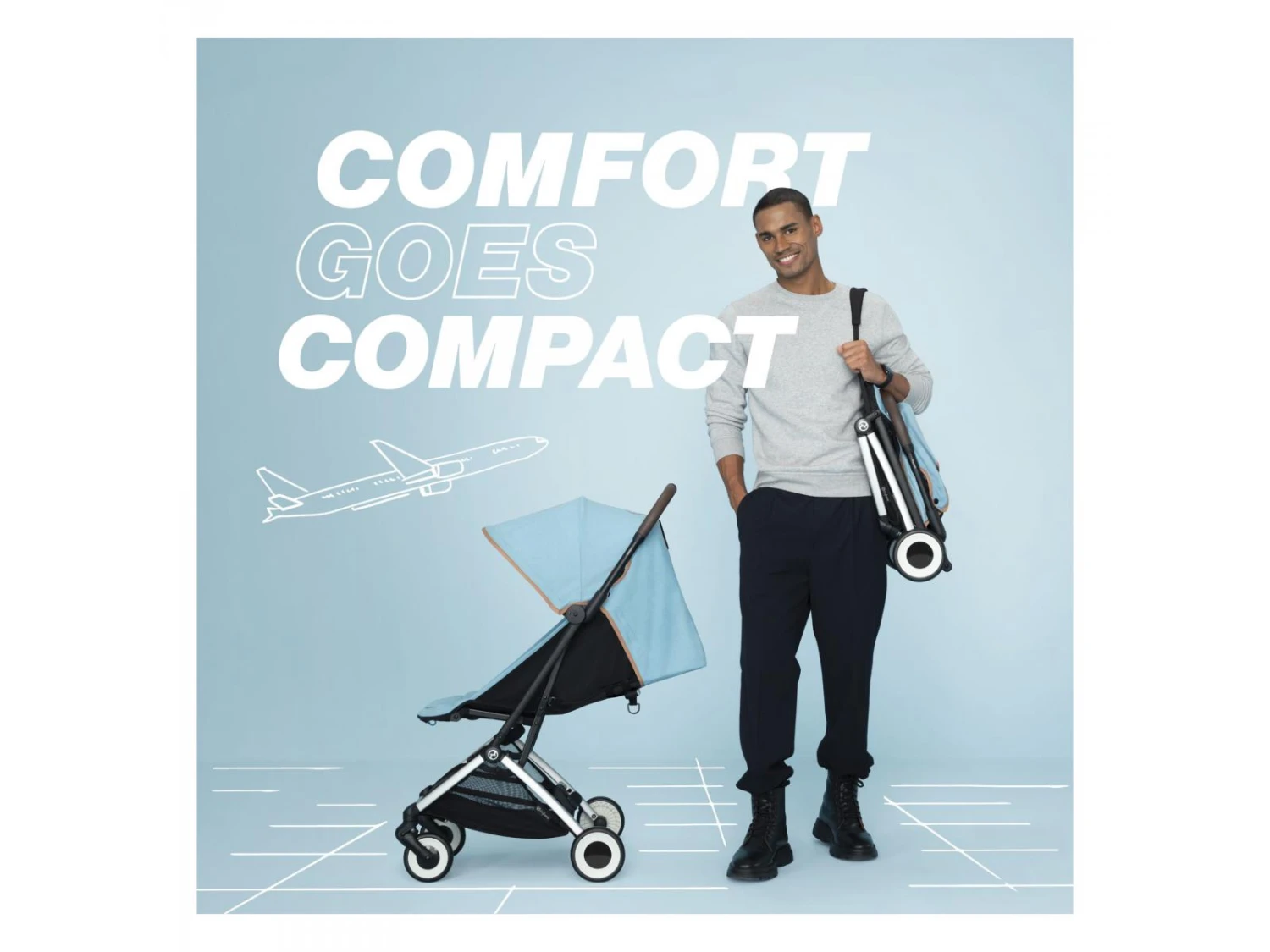 CYBEX 522004187 - Orfeo - Poussette De Voyage Ultra Compacte, Légère Et Confortable - Nature Green 2 CYBEX 522004187 - Orfeo - Poussette De Voyage Ultra Compacte, Légère Et Confortable - Nature Green – Image 2