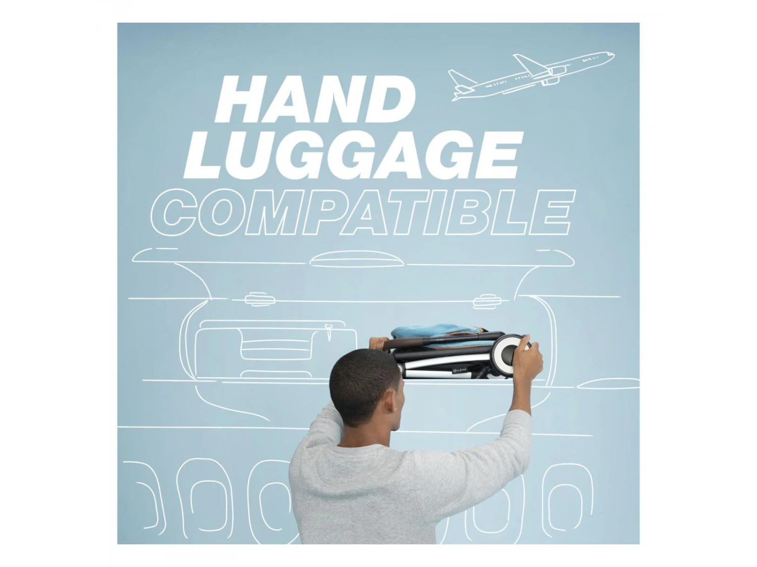 CYBEX 522004191 - Orfeo - Poussette De Voyage Ultra Compacte, Légère Et Confortable - Moon Black 3 CYBEX 522004191 - Orfeo - Poussette De Voyage Ultra Compacte, Légère Et Confortable - Moon Black – Image 3