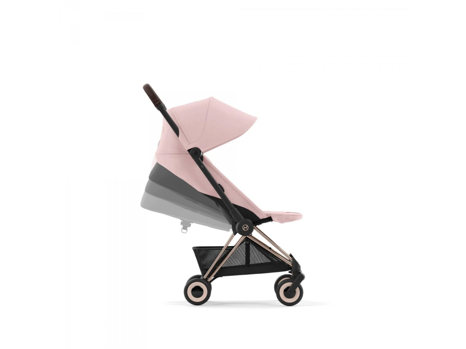 CYBEX 522004275 - Coya - Poussette Citadine Ultra Compacte - Châssis Rose Gold Et Siège Peach Pink 3 CYBEX 522004275 - Coya - Poussette Citadine Ultra Compacte - Châssis Rose Gold Et Siège Peach Pink – Image 3