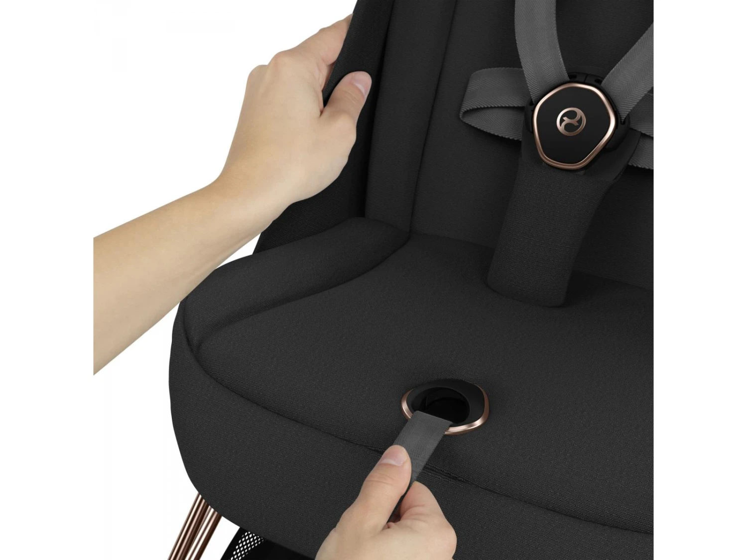 CYBEX 522004275 - Coya - Poussette Citadine Ultra Compacte - Châssis Rose Gold Et Siège Peach Pink 9 CYBEX 522004275 - Coya - Poussette Citadine Ultra Compacte - Châssis Rose Gold Et Siège Peach Pink – Image 9