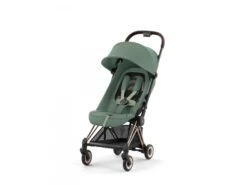 CYBEX 522004285 - Coya - Poussette Citadine Ultra Compacte - Châssis Rose Gold Et Siège Leaf Green -Poussette Promotion Boutique cybex 522004285 coya poussette citadine ultra compacte chassis rose gold et siege leaf green 1600 3