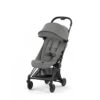 CYBEX 522004325 - Coya - Poussette Citadine Ultra Compacte - Châssis Matt Black Et Siège Mirage Grey