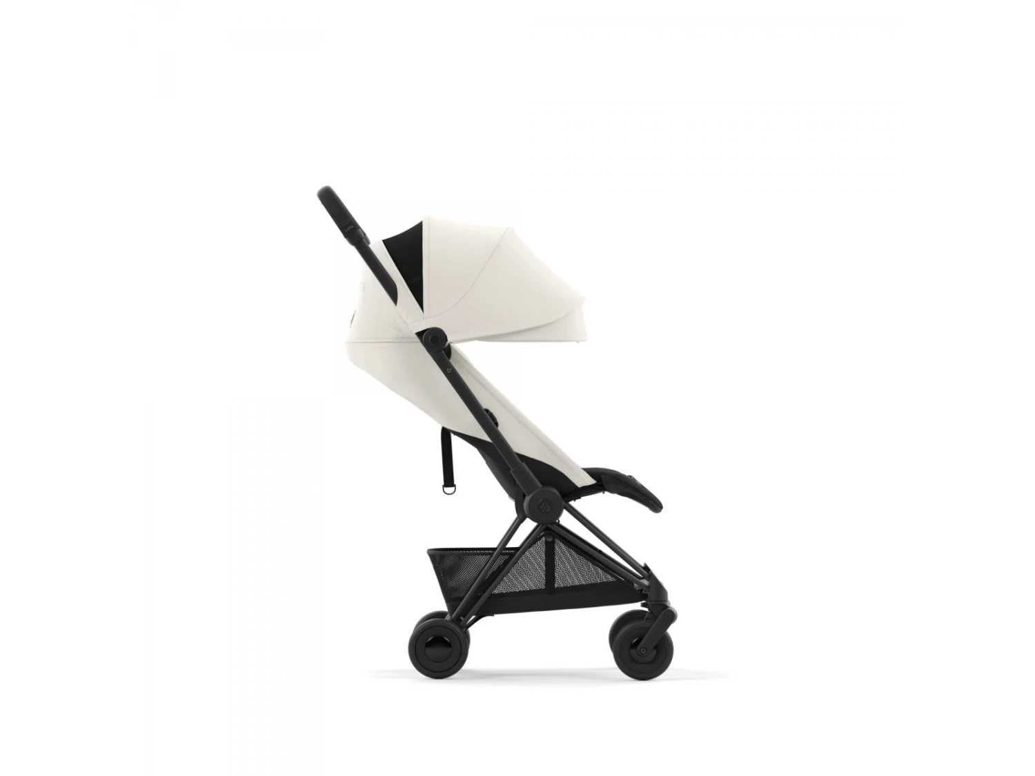 CYBEX 522004335 - Coya - Poussette Citadine Ultra Compacte - Châssis Matt Black Et Siège Off White 4 CYBEX 522004335 - Coya - Poussette Citadine Ultra Compacte - Châssis Matt Black Et Siège Off White – Image 4