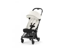 CYBEX 522004335 - Coya - Poussette Citadine Ultra Compacte - Châssis Matt Black Et Siège Off White