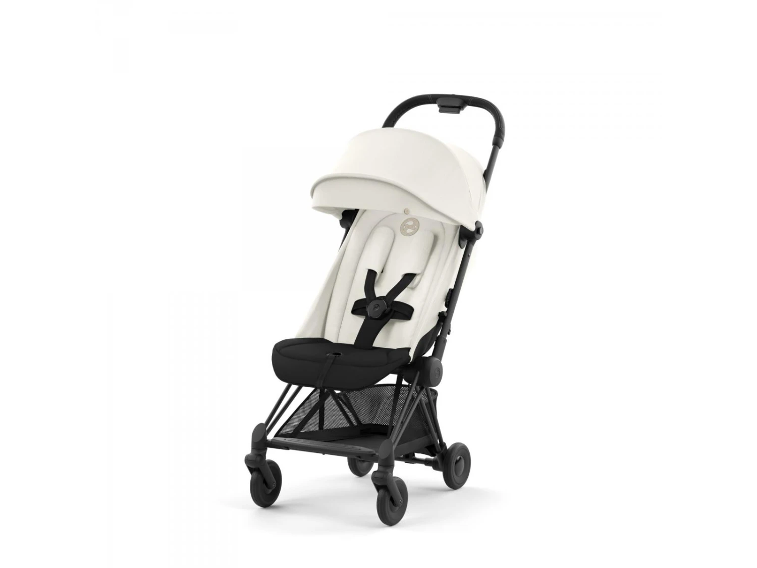 CYBEX 522004335 - Coya - Poussette Citadine Ultra Compacte - Châssis Matt Black Et Siège Off White 1 CYBEX 522004335 - Coya - Poussette Citadine Ultra Compacte - Châssis Matt Black Et Siège Off White