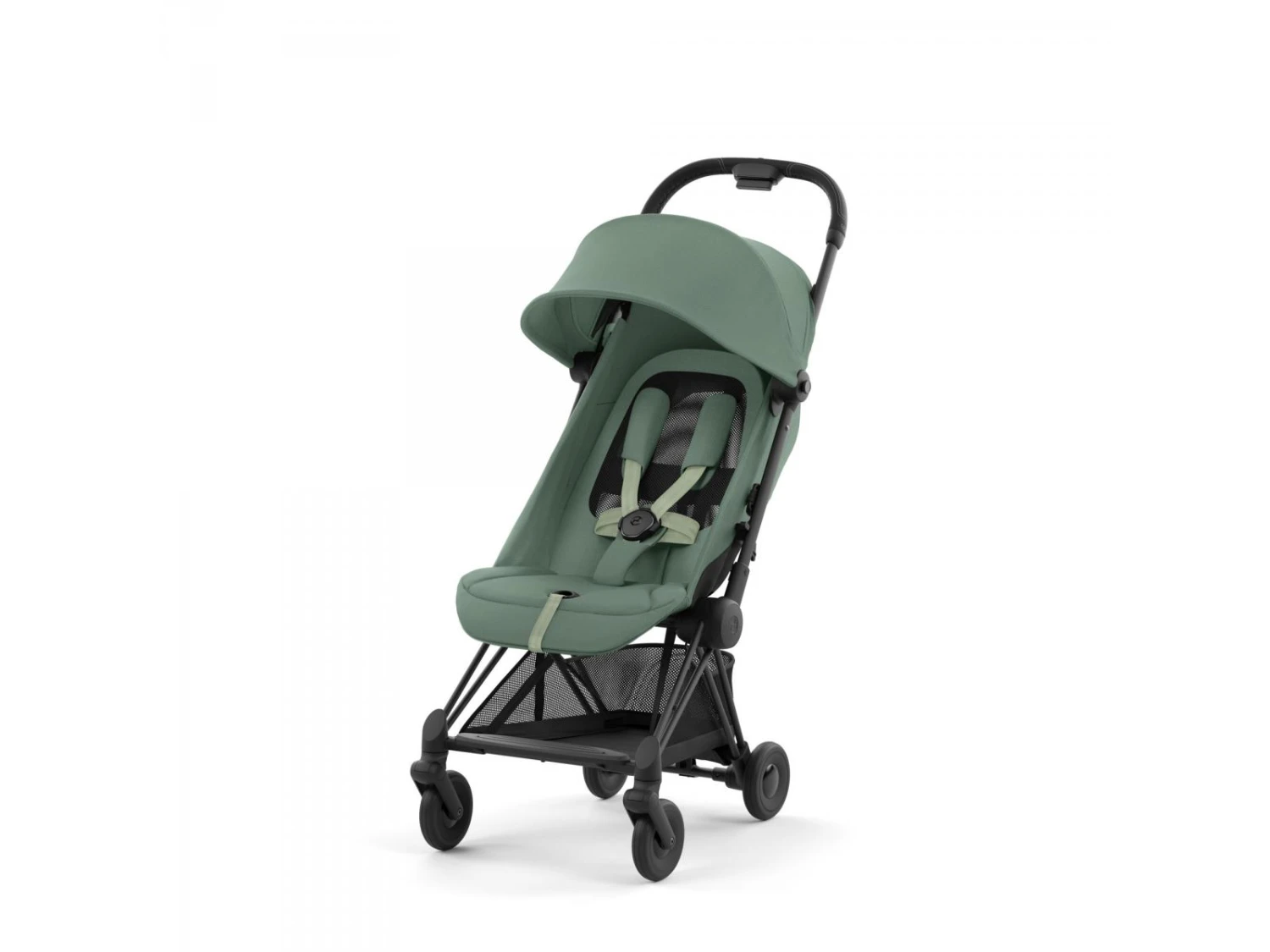 CYBEX 522004355 - Coya - Poussette Citadine Ultra Compacte - Châssis Matt Black Et Siège Leaf Green 5 CYBEX 522004355 - Coya - Poussette Citadine Ultra Compacte - Châssis Matt Black Et Siège Leaf Green – Image 5