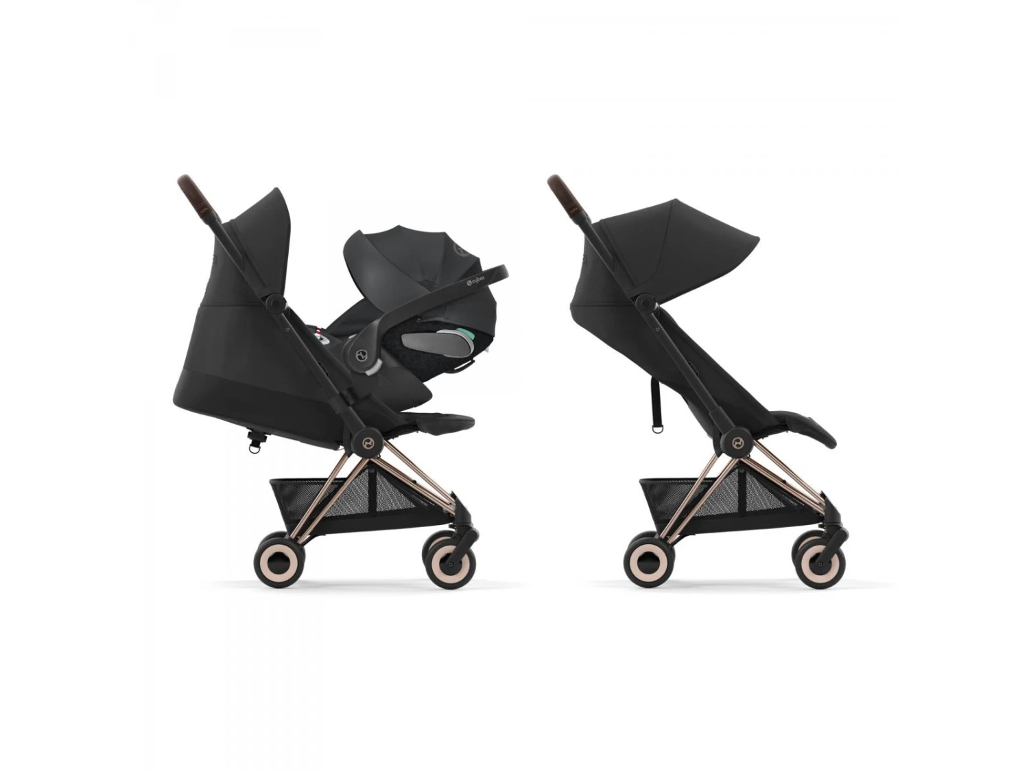 CYBEX 522004355 - Coya - Poussette Citadine Ultra Compacte - Châssis Matt Black Et Siège Leaf Green 8 CYBEX 522004355 - Coya - Poussette Citadine Ultra Compacte - Châssis Matt Black Et Siège Leaf Green – Image 8