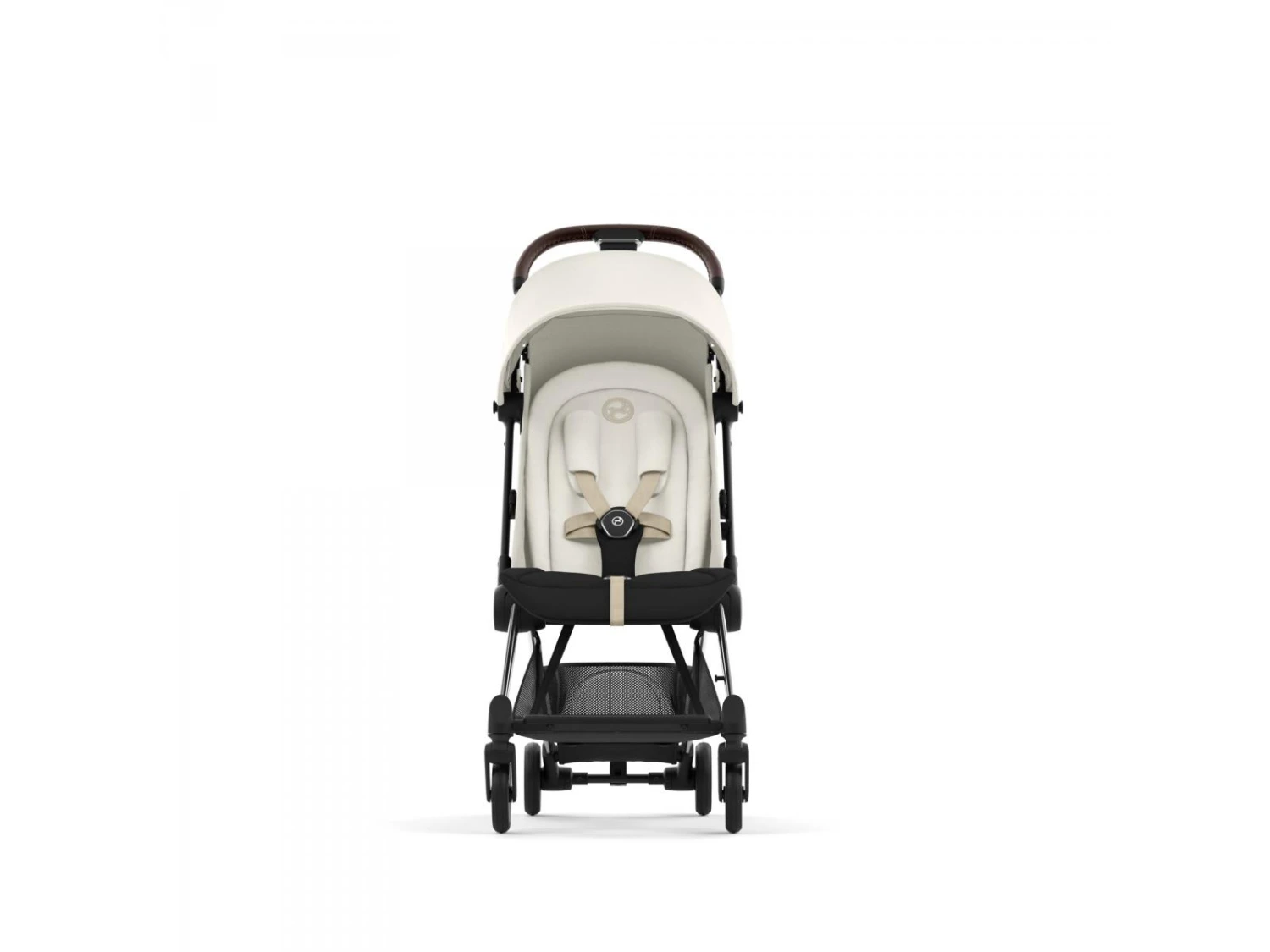 CYBEX 522004405 - Coya - Poussette Citadine Ultra Compacte - Châssis Chrome Dark Brown - Siège Off White 7 CYBEX 522004405 - Coya - Poussette Citadine Ultra Compacte - Châssis Chrome Dark Brown - Siège Off White – Image 7