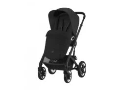 CYBEX 522004713 - La Poussette Conçue Pour Le Grand Air Talos S Lux - Châssis Noir Et Siège Moon Black