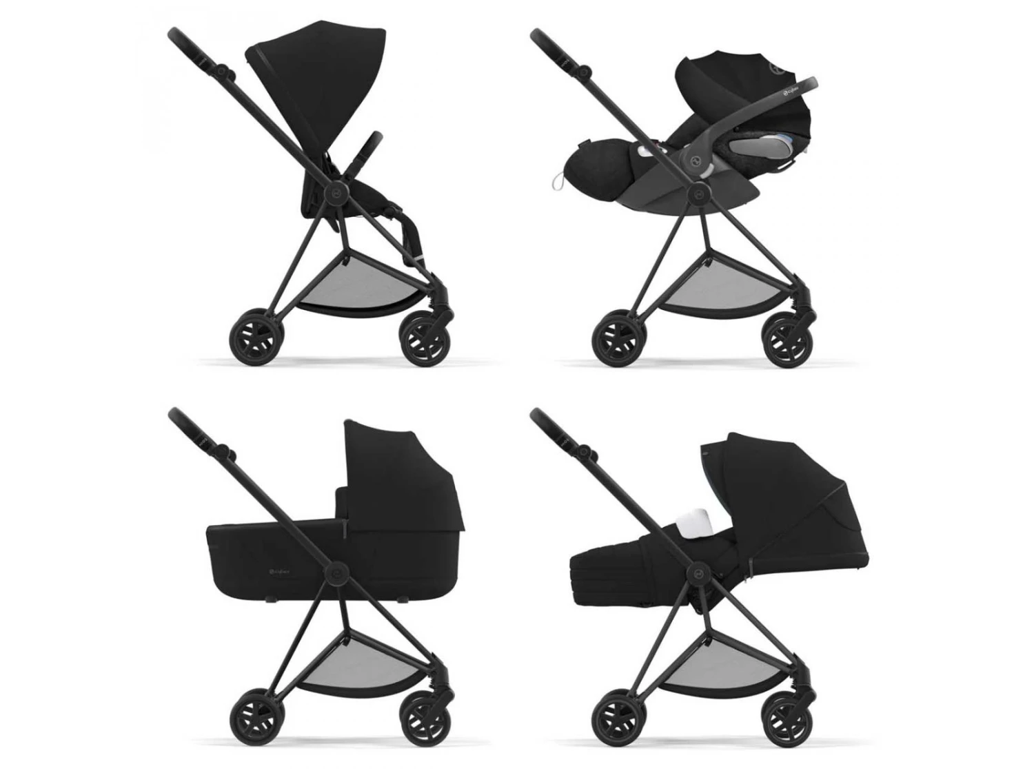 CYBEX BU543 - Poussette MIOS 3 Châssis Matt Black Habillage Deep Black 7 CYBEX BU543 - Poussette MIOS 3 Châssis Matt Black Habillage Deep Black – Image 7