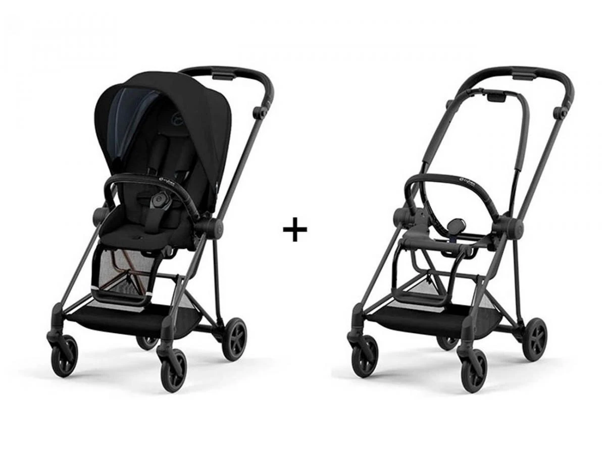 CYBEX BU543 - Poussette MIOS 3 Châssis Matt Black Habillage Deep Black 2 CYBEX BU543 - Poussette MIOS 3 Châssis Matt Black Habillage Deep Black – Image 2