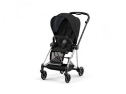 CYBEX BU544 - Poussette MIOS 3 Châssis Chrome Noir Habillage Deep Black