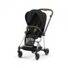 CYBEX BU545 - Poussette MIOS 3 Châssis Chrome Marron Habillage Deep Black