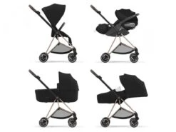 CYBEX BU546 - Poussette MIOS 3 Châssis Rose Gold Habillage Soho Grey -Poussette Promotion Boutique cybex bu546 2