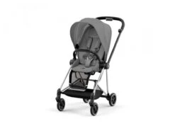 CYBEX BU548 - Poussette MIOS 3 Châssis Chrome Noir Habillage Soho Grey